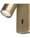 NOTTE * APLIQUE LECTOR MINI GU10 - CUERO